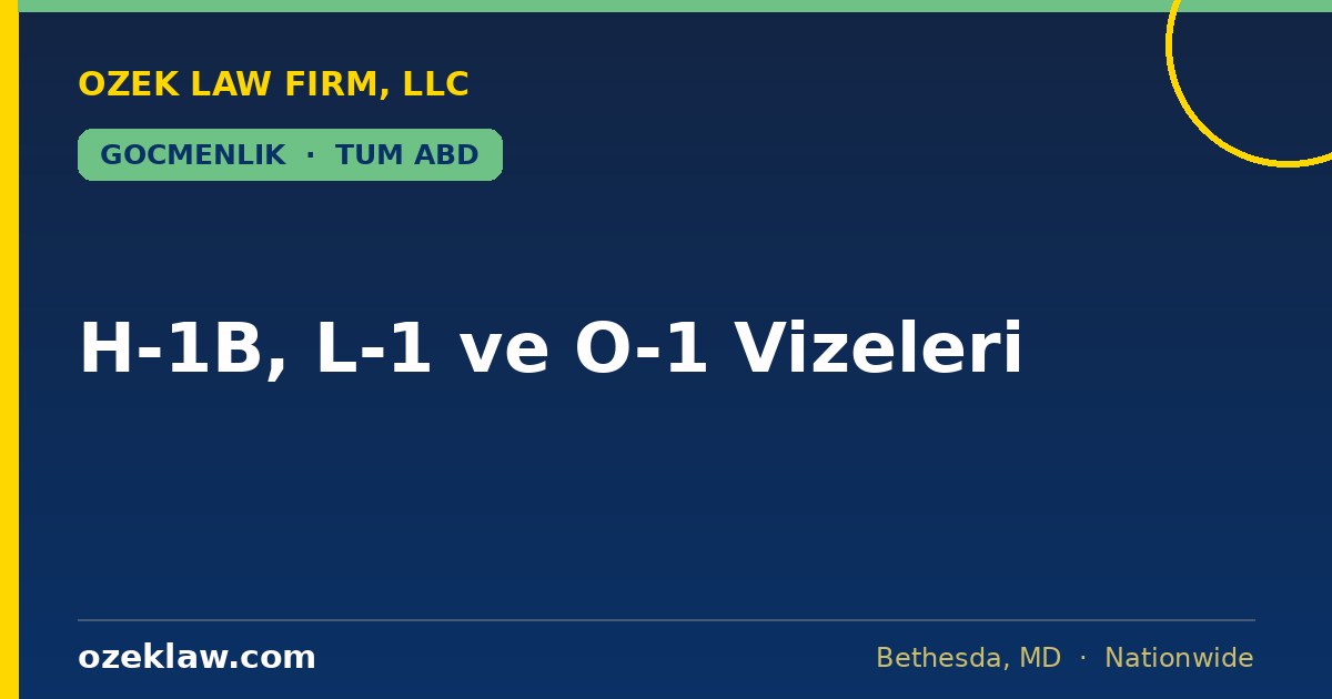 H-1B vizesi avukatı — Amerika çalışma vizeleri